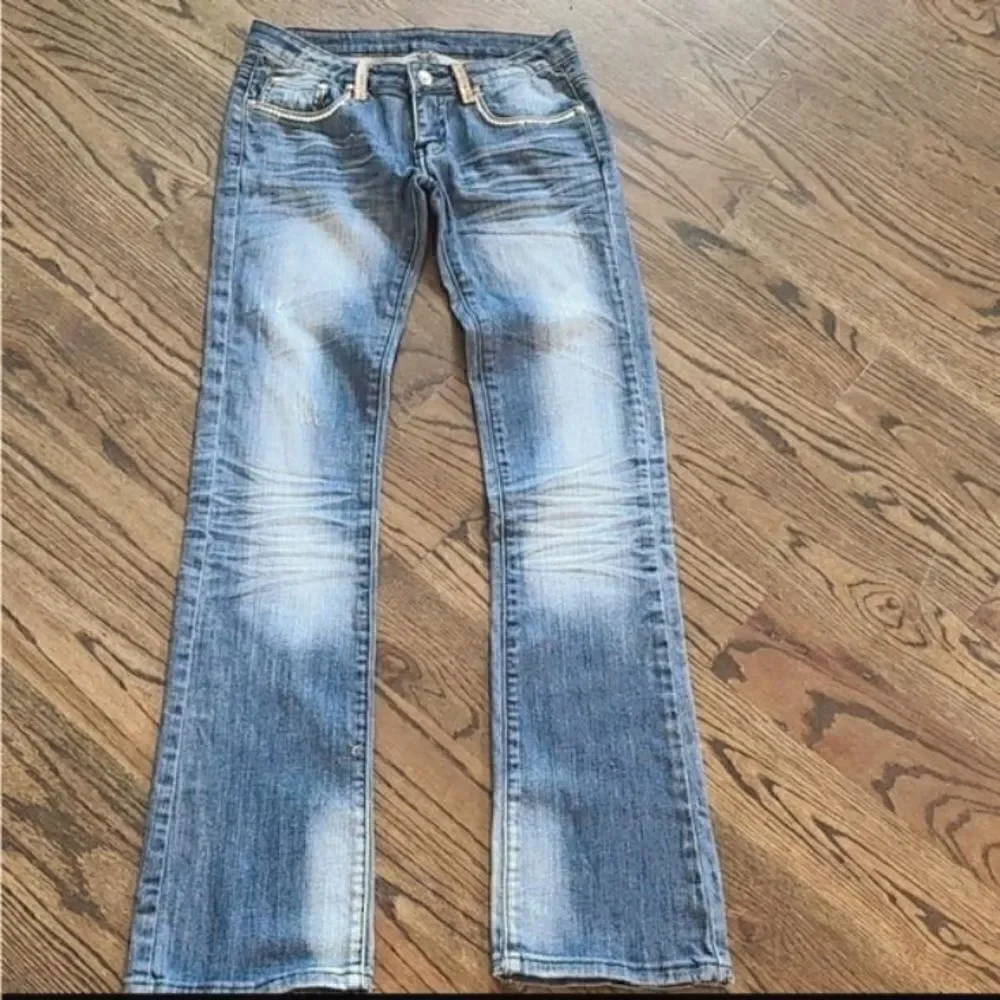 A7 Blue Jeans with Swarovski Crystals